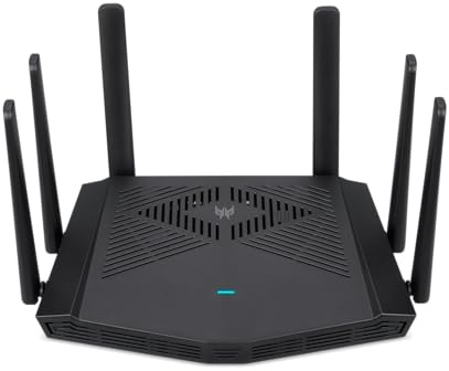 Router da gioco Predator Connect W6x Wi-Fi 6 AX6000 | QoS ibrido compatibile con Intel Killer Prioritization Engine | Collega fino a 215 dispositivi | WAN 2.5Gbps e 4 x 1Gbps LAN | Sicurezza Internet