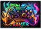 IFASHIHOME Gaming Rug for Boys Bedroom,3D Non-Slip Colorful Area Rug Game Controller Carpet Floor Mat for Bedroom Living Playroom Decor (47.3x63)