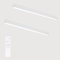 Glitzerlife Deckenlampe LED Deckenleuchte Wohnzimmer - 2ER 107CM Wohnzimmerlampe Lang Bürolampe Decke 32W Küchenlampe Modern Dimmbar mit Fernbedienung Büro Deckenbeleuchtung Panel Küche Schlafzimmer