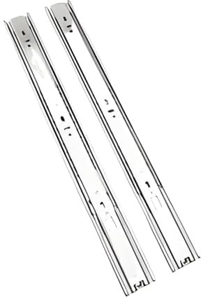 Correderas para cajones con cojinetes de bolas de Riel deslizante for cajón de gabinete de cocina de 35 mm, de acero inoxidable, con cojinetes de bolas de extensión completa, accesorios for gabinetes(