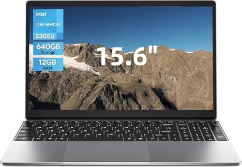 jumper Laptop 15,6 Zoll FHD Display, 12 GB RAM 640 GB ROM, Office 365, Prozessor 5305U Notebook, Akku 38 Wh, Zwei Stereo-Lautsprecher, USB 3.0, Typ-C, Digitale Tastatur