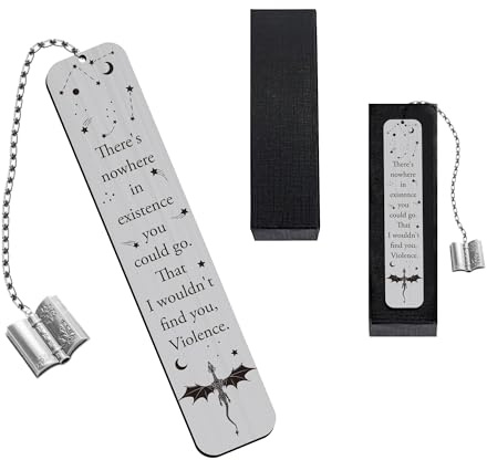 Dragon Cool Fourth Wing Bookmark - Fantasy Novel Lovers Dragon Bookmarks Gifts Novel Fans Bookworm Teacher Page Markers Book Lovers for Men Books Accessories Students Birthday Gifts