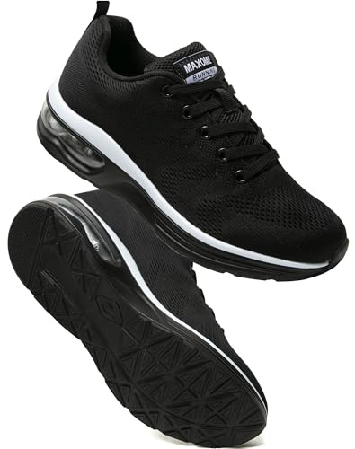 Baskets Femme Chaussures De Course avec Coussin D’Air Amortissantes Sport Sneakers Légères Respirantes Antidérapantes pour Running Marche Fitness Et Quotidien