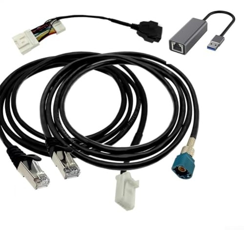 Diagnoseprogrammierkabel Set für Tesla Model 3 Y S X, USB Ethernet Adapter 26 Pin Tool 1137658-00-C 1013230-00-A 4 Stück