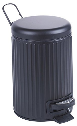 URBNLIVING Black 3 Litre Pedal Bin