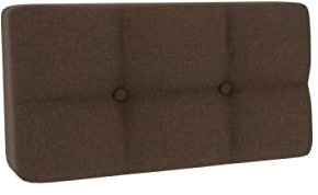 Gutekissen® Palettenkissen Gesteppte Kissen mit Knöpfen, Palettenauflagen Sitzkissen Rückenlehne Gesteppt PFG (Eckkissen 60x40, Braun)