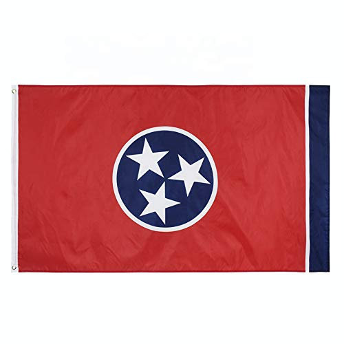 PringCor Tennessee-Flagge, Tri-Star-Flagge, Southern South TN Decor Man Cave USA