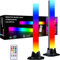 MIWATT 32CM LED Light Bar RGB Lampe, Regenbogen Smart Lighting Tower Starter Kit mit Fernbedienung für PC, TV, Spielzimmer und Copmuter Fall