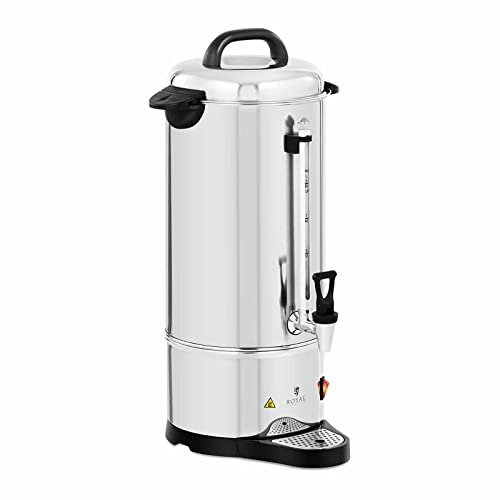Royal Catering RC-CU9 Machine À Café Filtre Cafetière Percolateur Électrique Grande Capacité Pro (Puissance : 1 200 W, Infusion/maintien au chaud, Volume : 9 l, Robinet)