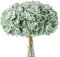 Aviviho Sage Green Artificial Flowers Hydrangea Silk Flowers Heads Pack of 10 Full Hydrangea Flowers Artificial with Stems for Wedding Home Party Shop Baby Shower Decoration
