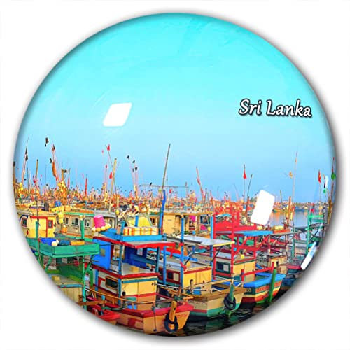 Sri Lanka Kühlschrankmagnet, Kühlschrank-Aufkleber, dekorativer Magnet, Reise-Souvenir, Kristallglas