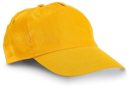 Cappello Uomo Donna Golf con Visiera precurvata, Berretto da Baseball Personalizzato con Nome Logo Testo, Cappellino colorato in 100% Cotone (Giallo), Taglia unica