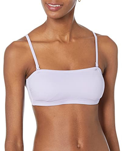 Amazon Essentials Damen Bandeau-Badeoberteil Lavendel L