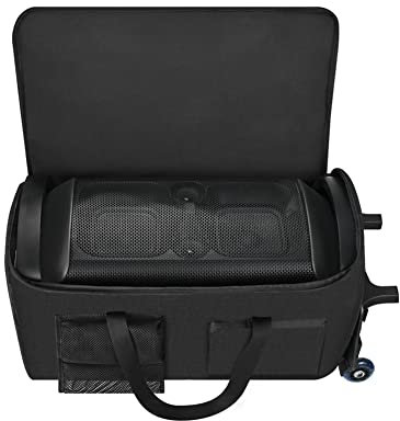 Janjunsi Reisetrage Tasche für Sony SRS-XV500 SRS-XP500 Wireless Portable Speaker Kompatibel mit JBL PartyBox 110, PartyBox Club 120 Partylautsprecher (Schwarz)