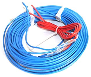 Warmhaltekabel Gewächshaus-Kinderzimmer-Bett-Heizkabel-Linie, Boden-Heizdraht-Blumen-/Gemüse-/Sukkulenten-Pflanzen-Winter Heizung Langlebig (Color : Air Heating Wire, Size : 50meter)