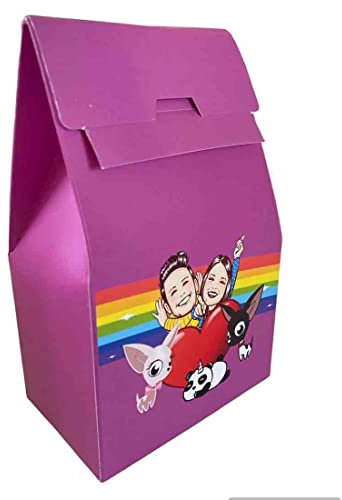 Bigiemme Scatoline sacchetto in cartoncino 12 pz bellissima confezione porta dolci regali bomboniere cotillon e gadget fine festa di compleanno grafica a scelta fai da te (Me contro te)