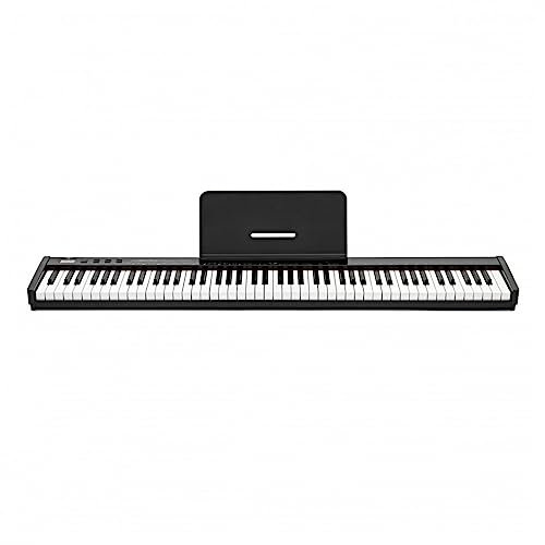 Gear4Music 88 Key Piano Keyboard with Touch Sensitive Keys Bluetooth Keyboard Piano for Beginners
