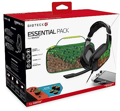 Gioteck - Essential Pack for Nintendo Switch, Switch Lite, Switch OLED (Cube)