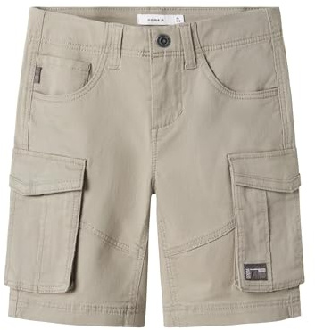 NAME IT Jungen Nkmryan Reg Twi L Shorts 6776-ba Noos, Elephant Skin, 140