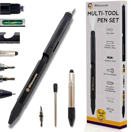 Multi Tool Pen | Tactical Gadget Pen for Men | 9-in-1 Cool Tool Pen | Multitool Pen for Dads | Tech Gifts for Men | Men's Gadgets and Tool Gifts