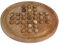 Ajuny Jeu de Société Solitaire en Bois Fait à la Main Jeu de Chevilles en Bois Décoratif Jeu Familial éducatif Classique Décoration de Table pour Salon Bureau pour Enfants et Adultes, 10,8 Pouces