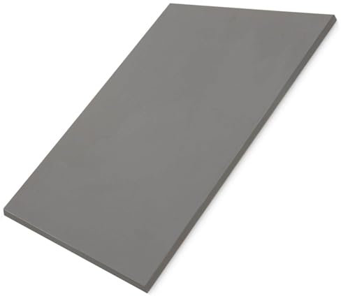 Hausfux Tischplatte nach Maß - 1,9 cm Starke Spanplatte mit ABS-Kante - individueller Zuschnitt - Made in Germany (Basalt Grau, 140 x 60 cm)