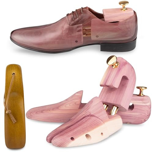 SULPO Schuhspanner Zedernholz Schuhdehner Schuhweiter verhindern Faltenbildung und Deformationen, Größe 45-46