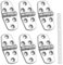 Stabile Scharniere Edelstahl Marine, 316 Edelstahl Scharniere für Boot, 7,6 x 3,8 cm, Robuste Deckschranktür-Scharniere mit Schrauben (6 Stück)