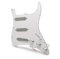Loaded Pickguard Tonabnehmer Set Für ST SSS Silber Pickup Schlagbrett Elektrische Gitarre Schlagbrett Und Geladen Prewired Scratchplate Montage(White)