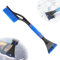 2 in1 Schneebesen Auto Ausziehbar, Eiskratzer Auto mit Besen, Schneebesen Auto Teleskop, 60cm Lang mit Wärmendem, Rutschfestem Griff, Stabiler Scheibenkratzer Auto Schneebesen Auto Lackschonend(A)