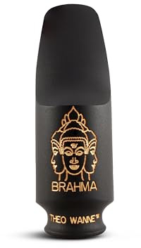 Theo Wanne Brahma Hard Rubber Soprano Saxophone Mouthpiece with Twisted Walls, Shark Gill Baffle & Small Stadium Chamber for Jazz, Classical & Rock - Superior Quality & Resonant Sound - Size 6 (.060)