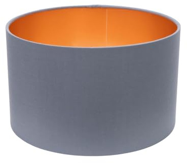 ValueLights | Reni Small Pendant Shade with Grey & Copper Inner | Shades, Home Décor & Improvement Essential | 250mm Shade Width
