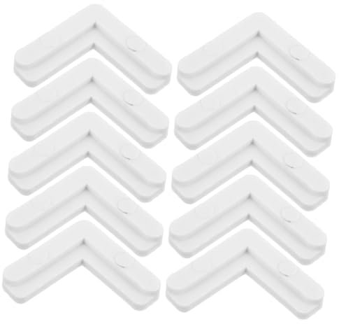 HORIALENCE 10 Stück Fensterrahmen Eckverbinder Stabile Innenwinkel Halterungen für Fliegengitter und Türscreen Einfache Montage ohne Werkzeug für Dekorative Anwendungen Geeignet