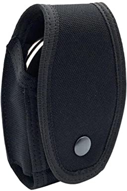 LOORGVEL Pochette Noire en Nylon Légère Petite Taille, Étui à Menottes Multifonction pour Sport Extérieur Système Molle Dégagement Rapide