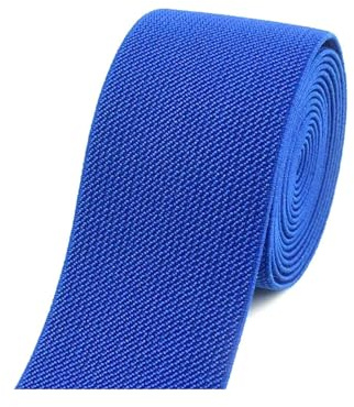 Risdany 5 Meter 6 cm breites Gummiband, 1,8 mm dick, zum Nähen von Hosen, Gürteln, Kleidung, Gummiband-Zubehör,Königsblau,60mm
