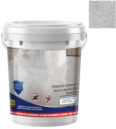 Epoxy Colored Sand Floor Paints, Waterproof Non-Slip High Gloss Paint External Grinding Anti - Slip For Wood Concrete Tile Countertop House Garage Bathroom (Light Grey-0.5kg)