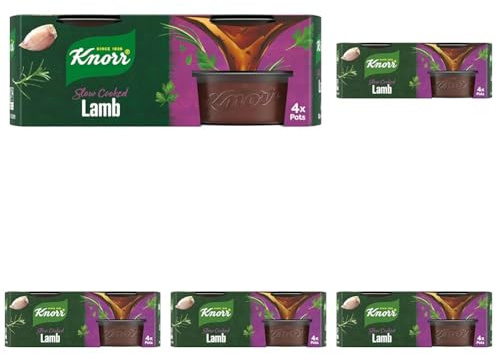 Knorr Lamb Stock Pots gluten-free to add a rich lamb flavour to your dishes 4x 28 g (Pack of 5)