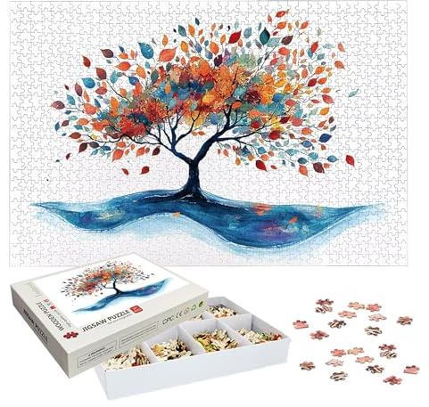 Puzzle 2000 Pezzi Albero della Vita, Puzzle Colorato 2000 Pezzi Arte per Adulti e Bambini, Misura: 99.5x70.5 cm, Puzzles Legno per Adulti con Squisita Scatola di Imballaggio, Regalo Donna Uomo, -8749