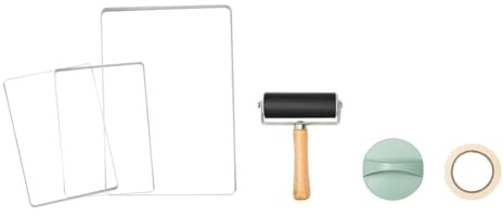 ximie Gel Printing Plate Kit-Reusable 5x7& 8x10 for Monoprinting, Gelli Plates Eco-Friendly Easy to Clean Art Printmaking