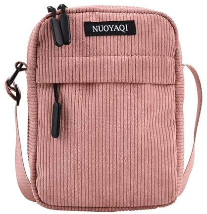 JENCVNL Umhängetasche Damen Crossbody Bag Klein Cord Schultertasche Casual Umhängetasche Handytasche zum Umhängen für Spaziergang Arbeit Alltag Reisen