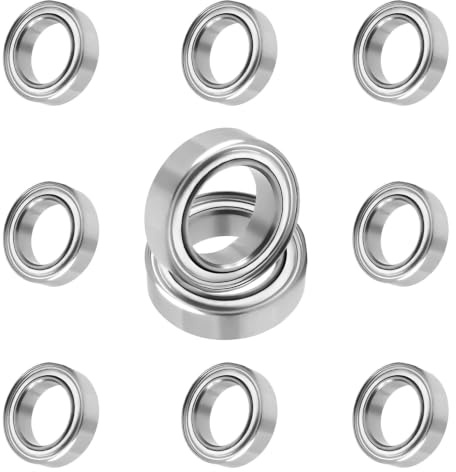 10 Stück MR84ZZ Kugellager 4 mm x 8 mm x 3 mm,Vorgeschmiert,Chromstahl und Doppelte Metalldichtung,MR84ZZ Rillenkugellager