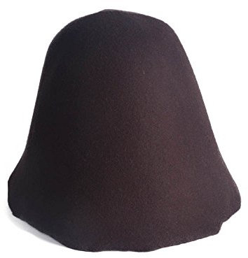 Lawliet Hut aus Wollfilz, Hut, Hut, Fascinator, Blockboden Gr. Einheitsgröße, braun