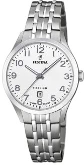 Festina Damen Analog Quarz Uhr mit Titan Armband F20468/1