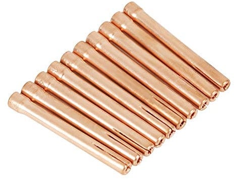 WIG Spannzange, 10-Stücke der 10N24 Schweißpistole Befestigung passend für WIG Schweißpistole WP-17/18/26 2.4mm kompatibel mit Bingzel 15AK MIG Schweißpistole