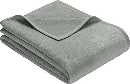 Erwin Müller Wohndecke, Wolldecke, Kuscheldecke 2er- Pack - strapazierstark, weich, temparaturausgleichend (weitere Farben, Größen)