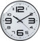 Plumeet 30cm Stille Wanduhr Anti-Ticken, mit Modernem und Schönem Design für Wohnzimmer, Große Küchen-Wanduhr, Batteriebetrieben (Weiß)
