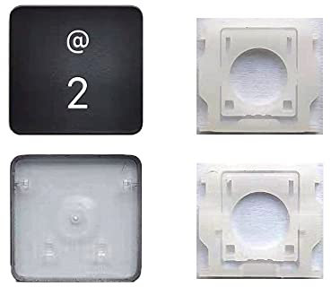 Einzelne Ersatz-Tastenkappe und Scharniere sind anwendbar für MacBook Pro/Air A2141 A2251 A2289 A2179 Tastatur als Ersatz für die Nummer 2 Tastenkappe und Scharnier