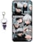 Staremeplz Compatible with Samsung Galaxy A10 Case Anime Design [With Figure Keychain], Soft Silicone Flexible TPU Animation Phone Case for Samsung Galaxy A10