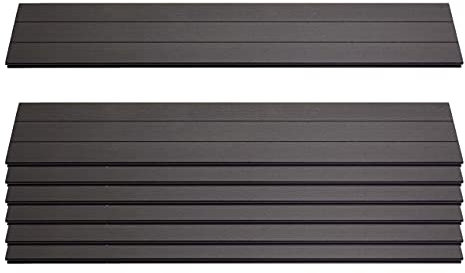 Mendler 7er Set Latten für WPC-Sichtschutz Sarthe, Bretter Windschutz, ca. 1qm, FSC®-Zertifiziert - 90cm, anthrazit