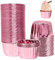 60 Stück Cupcake Muffin Förmchen aus Aluminiumfolie, Muffin Backförmchen papier Cupcake-Hüllen, Einweg-Backbecher für Geburtstage Hochzeiten Partys Muffinform Pudding Snacks Dessert Weihnachten Dekor